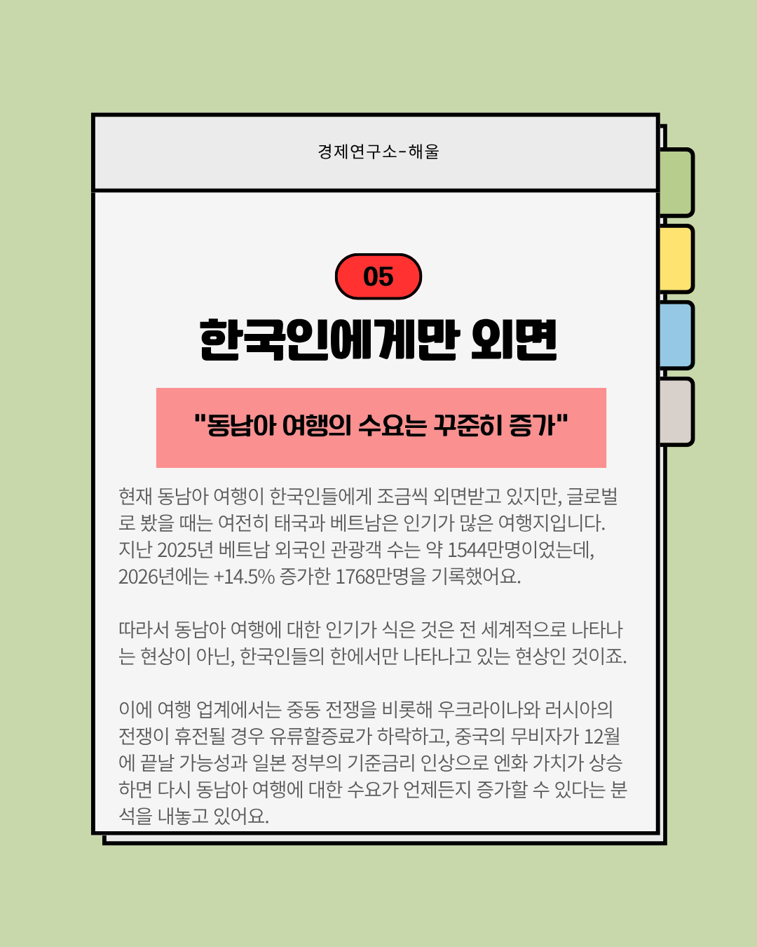 동남아 여행을 외면하기 시작한 한국인들